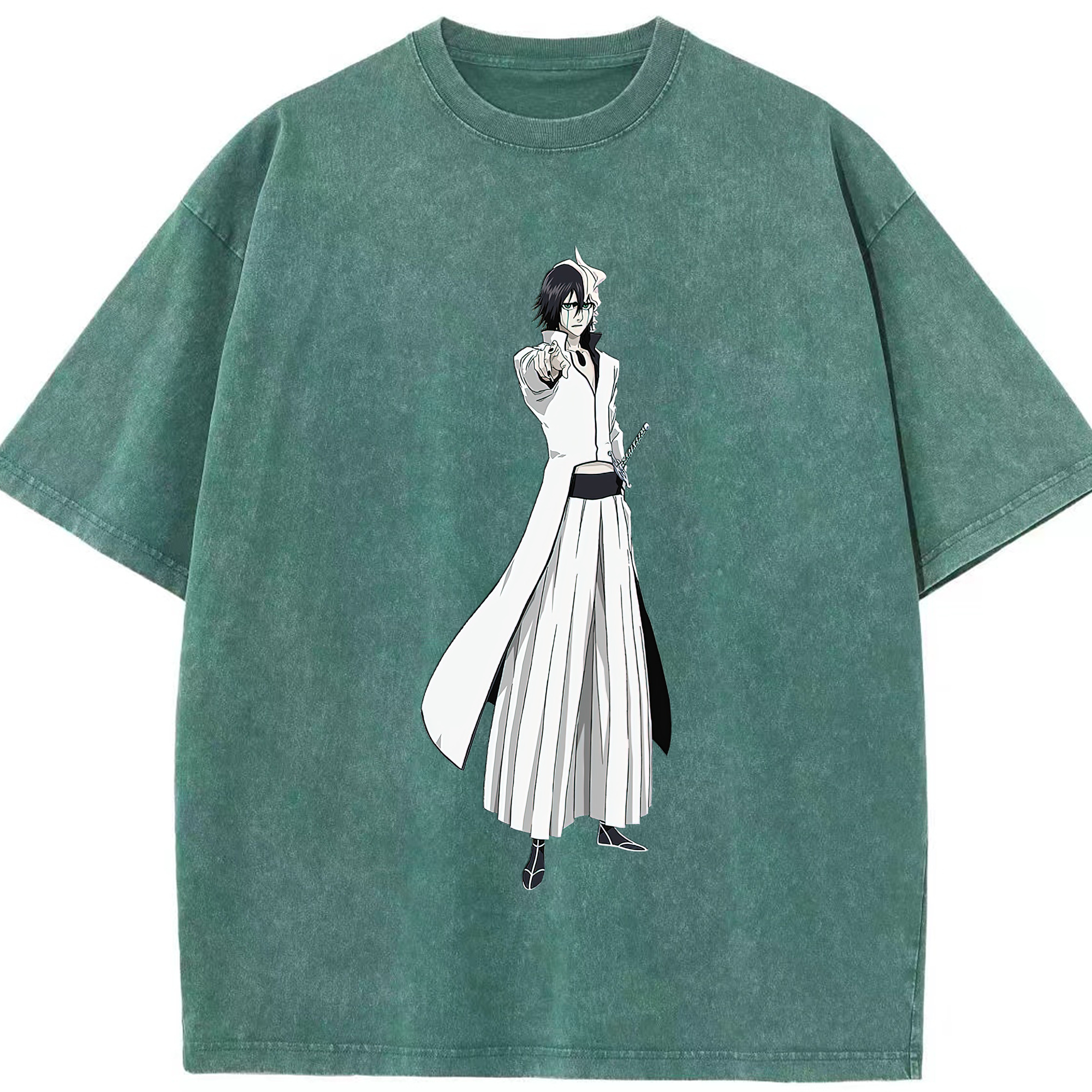 （画像用） ブリーチ ウルキオラ·シファー BLEACH Ulquiorra cifer 綿100% ヴィンテージ風 半袖Tシャツ（フロントプリント）